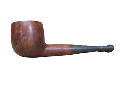 E. Dorini Firenze Billiard Brown Pipe Estate Saddle Stem - Nice