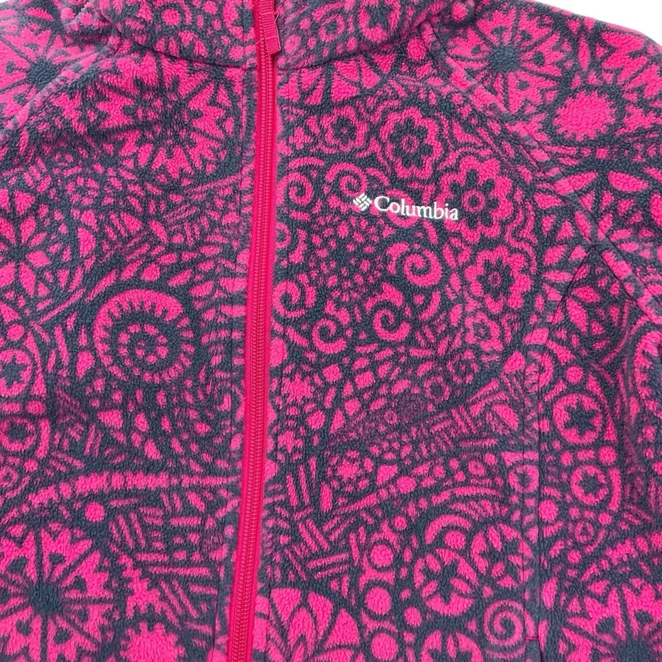 Columbia Sportswear  Fleece Girl's Size Medium (10-12) Pink Multicolor - Image 4 of 4
