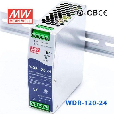 MEAN WELL  WDR-120-24 Power Supply