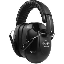 Safety Ear Muffs SNR 33dB Noise Reduction Black Earmuffs Adults Sound Proof F...