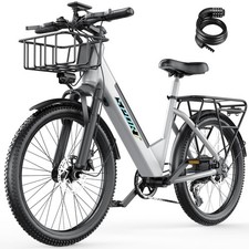 Electric Bike for Adults 26'' 1500W Peak Ebike 65 Miles 30MPH E Mountain Bike