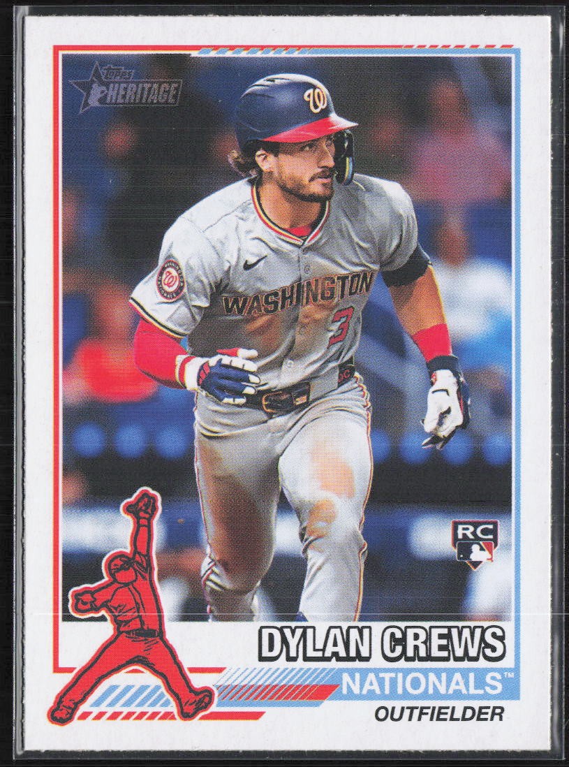 2025 Topps Heritage #76R-12 Dylan Crews 1976 Redefined Holographic