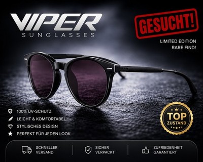 Elegante VIPER Sonnenbrille in Schwarz 