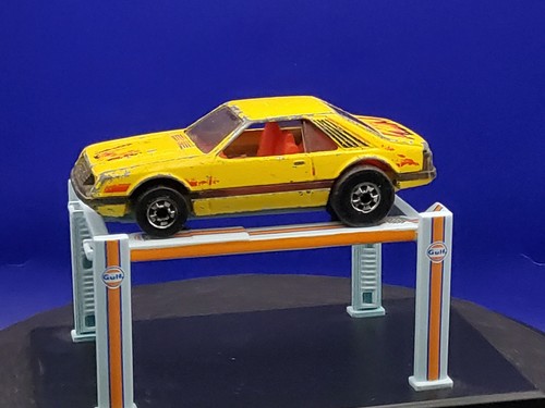 Vintage 1979 Hot Wheels Blackwall BW Yellow Turbo Mustang Cobra Hong Kong 1/64 - Picture 3 of 6