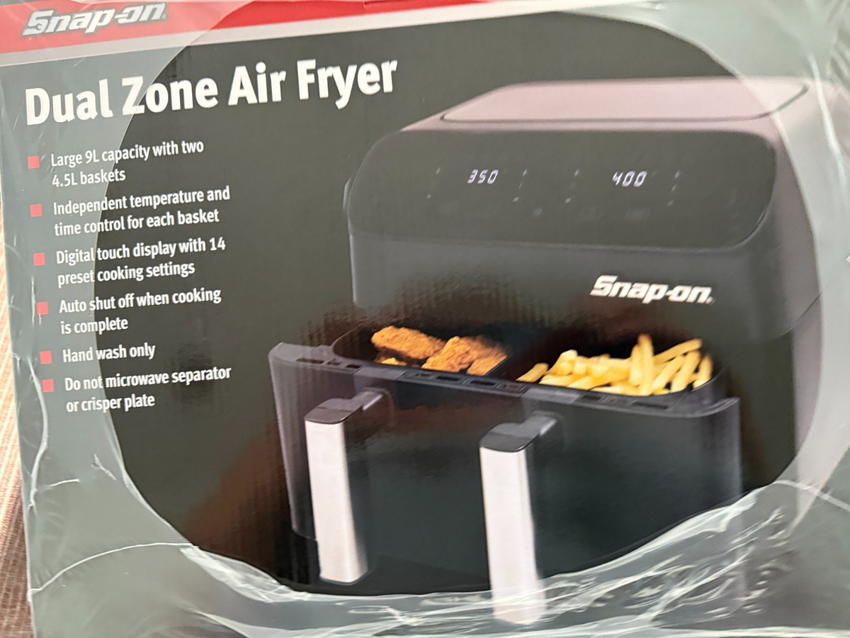 New! Snap-On Collectors Item! Dual Zone Air Fryer 9L Digital Touch