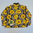 REGATTA x ORLA KIELY Jacket 14 Yellow Black Womens Floral Padded Apple Blossom