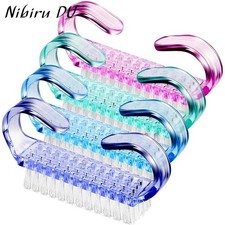 3PCS Nail Art Cleaning Brush Soft Dust Remover Manicure Scrub Tool Plastic