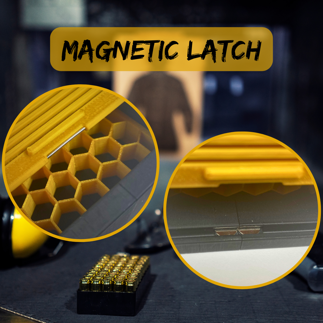 THE LEAD SHED 9mm 50 round ammo storage box, reloading equipment, Made