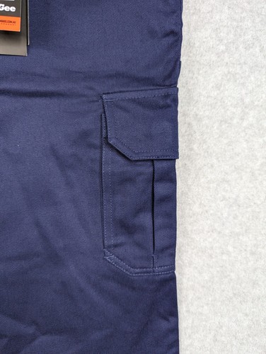 King Gee Pants Womens 20 Blue Cargo Originals Red Label Drill Durable Work NEW - Picture 8 of 22