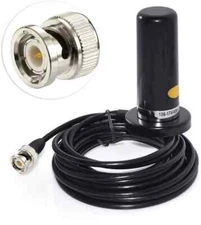 Vehicle/Car Mobile Dual Band Antenna BNC Male Connector Magnetic Base Mount 5M R