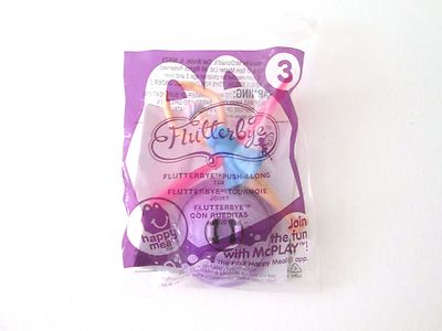 McDonald's Happy Meal Toy Flutterbye Push Along No 3 Make Me an Offer 