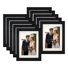 Picture Frame, 10 Pack Matless/Matted 5x7 Photo Frames, Classic Design, Wall ...