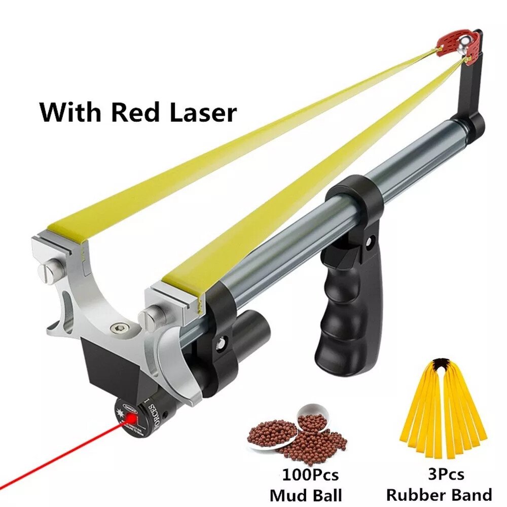 Lance-pierre de chasse avec visée laser catapult réglable pour extérieur