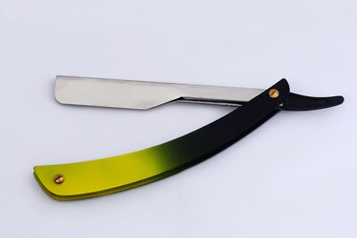Professional Folding Knife Barber Hair Shaving Razor Straight Edge Blade