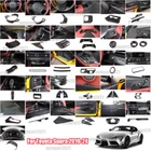 Real Carbon Fiber Full Interior Set Decor Trim Kit For Toyota Supra A90 MK5 19+