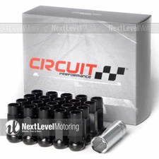Circuit Performance CP50 Extended Open End Lug Nuts 12x1.25 Black Fits Nissan