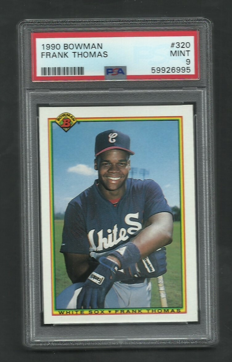 PSA 9 MINT FRANK THOMAS ROOKIE 1990 BOWMAN  #320