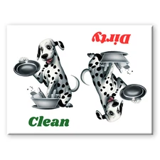 DALMATIAN Clean Dirty DISHWASHER MAGNET Dog