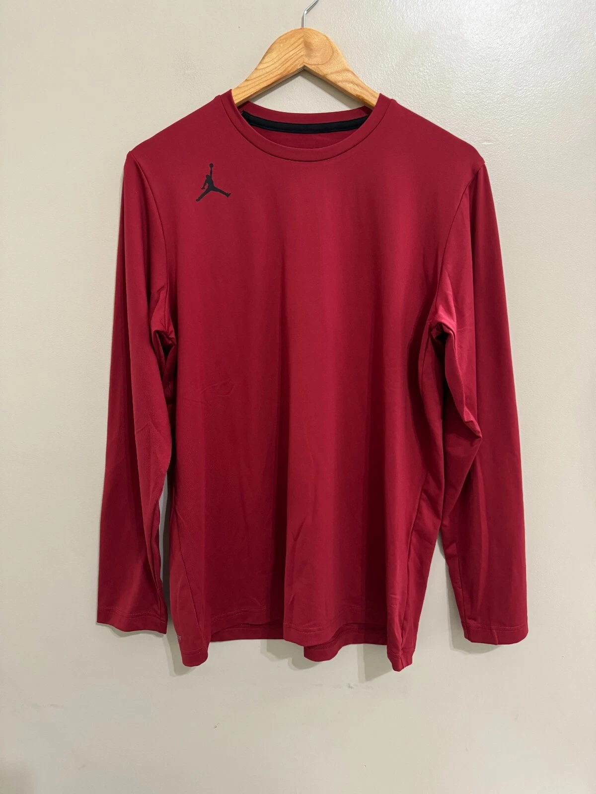 Jordan Dri-FIT Team Long Sleeve Training Top Shirt Crimson DQ7901-613 Men M NEW