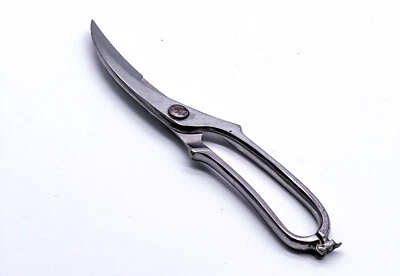 Vintage Inoxydable Cisailles A Volaille Cuisine Ciseaux en Acier 24 CM - Photo 1/4