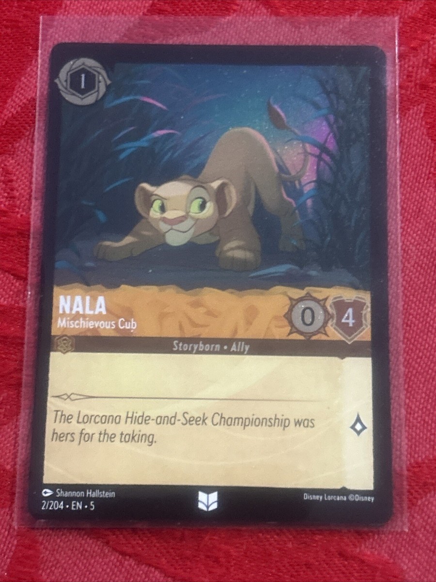 FOIL Lorcana Shimmering Skies - Nala - Mischievous Cub - 2/204 - M
