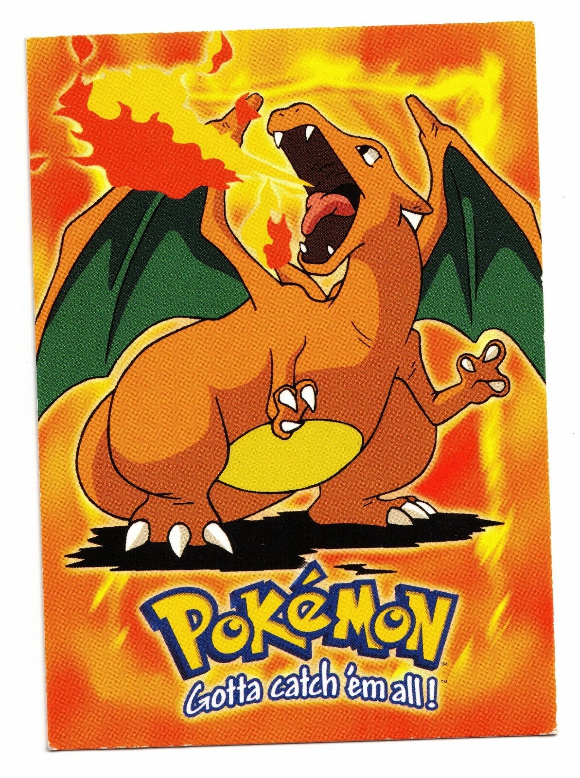 Pokemon Card: Topps Charizard E6 of 12 Blue Label The First Movie Stage 3! NM