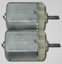 2 X Mabuchi FC-280PT 12 V DC Splined Shaft Automotive Electric Motor Mirror Lock