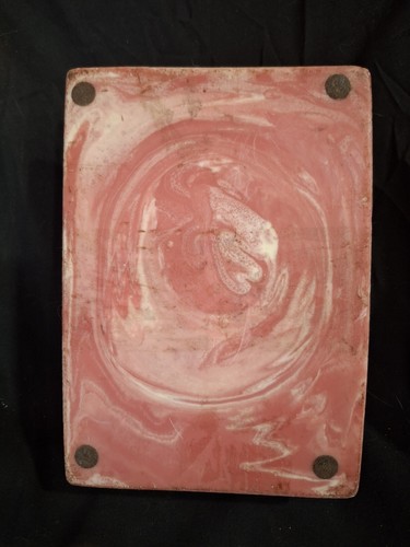 Vintage Robert Nemith Pink Incolay Soapstone Jewelry Box Trinket Box Seashells - Picture 8 of 9