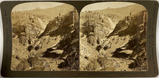 White, Stereo, USA, Colorado, Eagle river Canyon, miners cabins and shaft houses