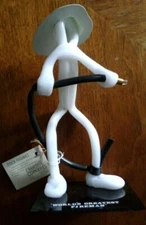 World's Greatest FIREMAN * White Acrylic Stick Figure Statue * Creative Concepts