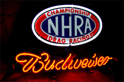 Drag Racing Beer Neon Sign Gift Artwork Game Room Wall Shop Lamp 19