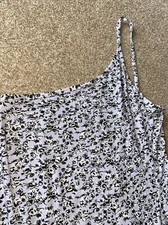 Womens one shoulder strap maxi dress size 12 dusky pink pretty Little Thing