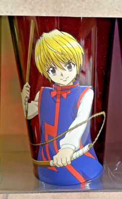 New Hunter X Hunter Pint Glass 16 Oz Kurapika Red Tint Anime Rare