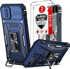 Case for iPhone 7/8 / SE2020 with tempered glass ring holder stand anti-scratch