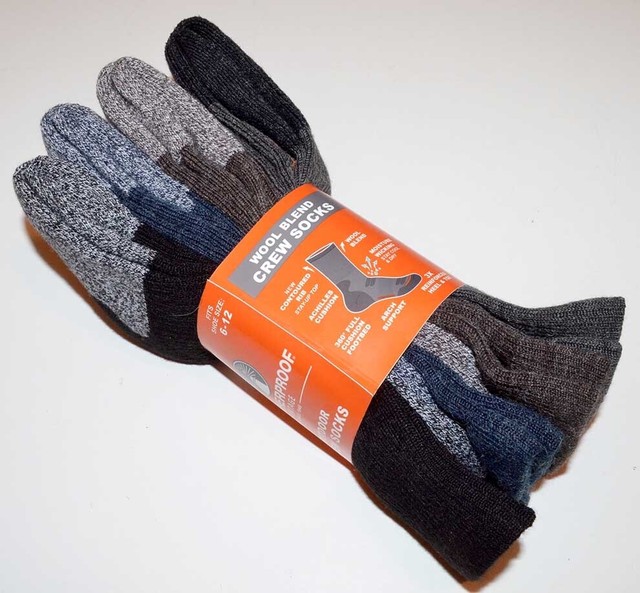 4 Pairs Mens Weatherproof Vintage 1948 Outdoor Crew Socks Fits Shoe Sz