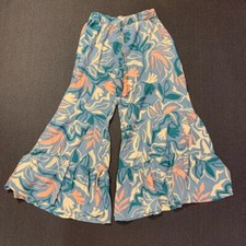 True Destinations Floral Tropical Palazzo Pants Size XL