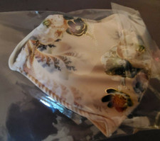 Pink Flower Design Women Face Masks Cloth Reusable Washable Fashion