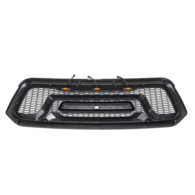 HZTWFC Mesh Grille Rebel Style Grill With Yellow Lamp Letter Front