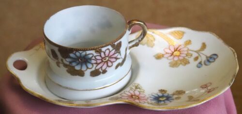 Antique Nagoya Nippon Hand Painted Cup and Under Plate. Asian Decor. - Picture 14 of 17