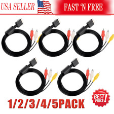 6 Feet AV to RCA Audio Video Composite Cable Cord For Sony PS1 PS2 PS3 PS3 Slim