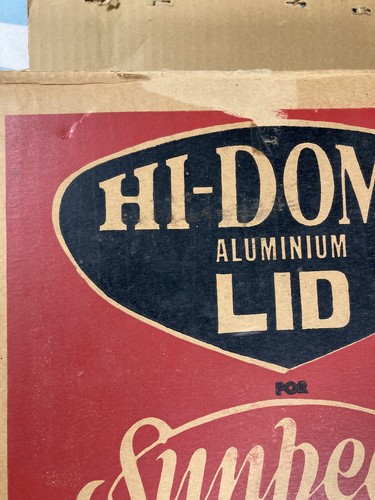 Vintage Sunbeam Box EMPTY Frypan Hi-Dome Lid Thick Cardboard 28.5x27.5x12.5cm - Picture 12 of 13
