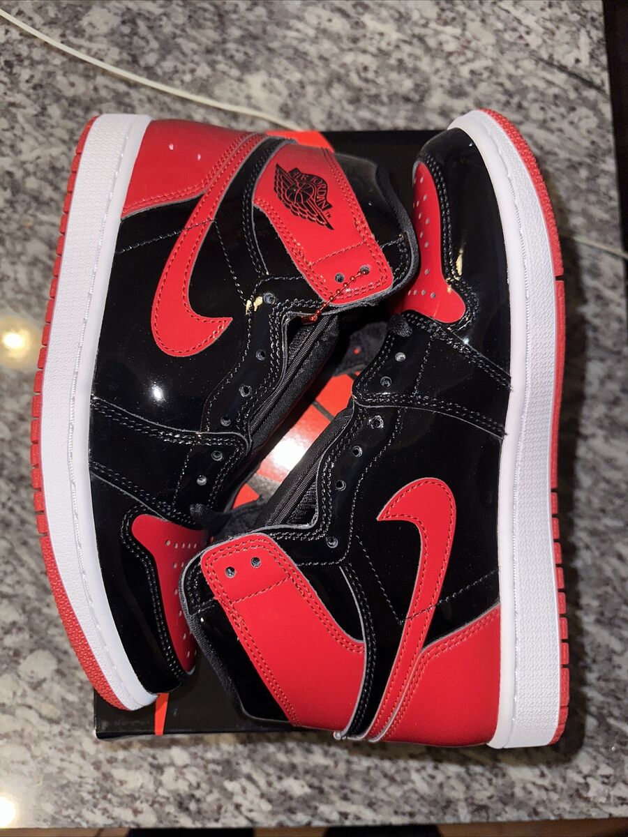 Jordan 1 Retro High OG Patent Bred Men's - 555088-063 - US