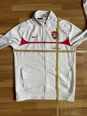 ARSENAL LONDON PRE MATCH FOOTBALL SOCCER TRACK JACKET NIKE 377452