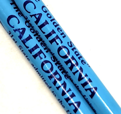 Lot of 2 California The Golden State Adverting #2 / HB Standard Pencil Souvenir