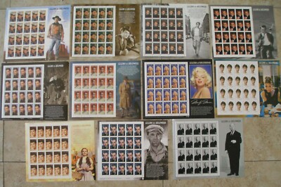 STAMPS LEGENDS OF HOLLYWOOD SERIES FULL SHEETS MNH Choose from the list