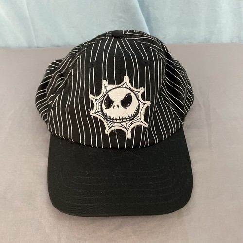 DISNEY PARKS YOUTH Hat Jack Skelington Nightmare Christmas Black Adjustable Cap - Picture 11 of 19