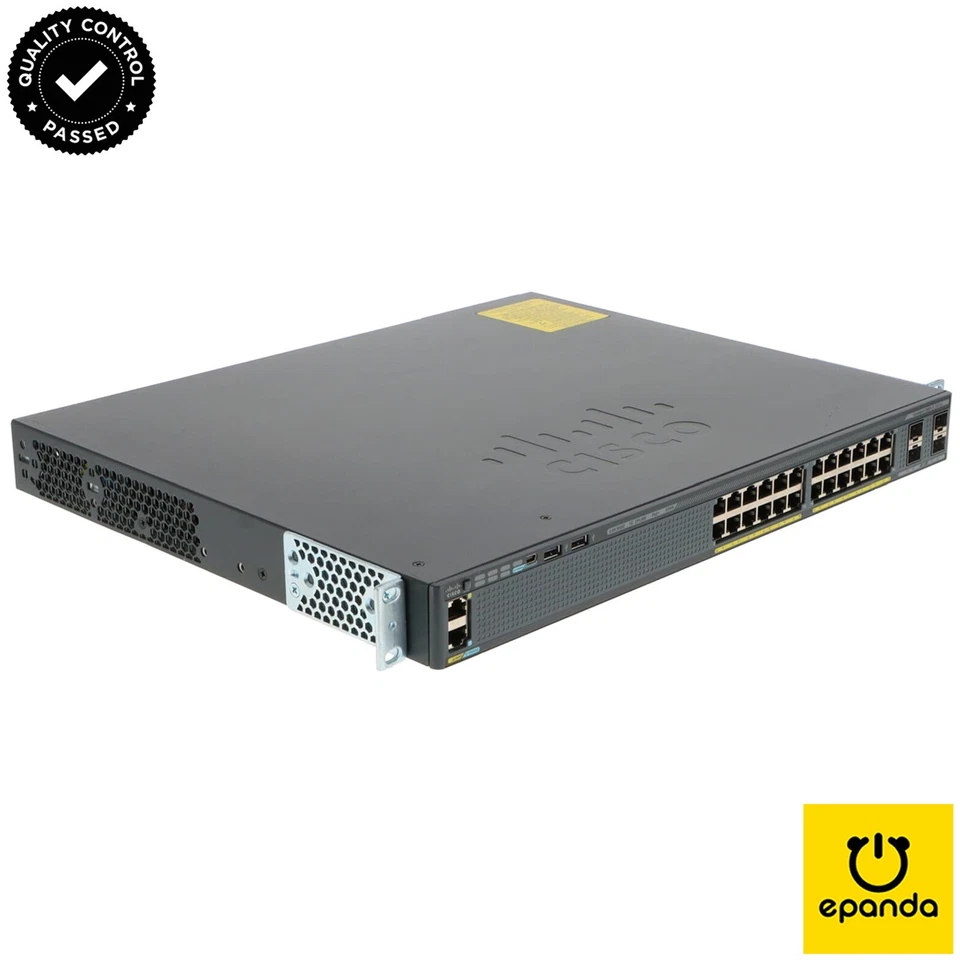 Cisco 2960X WS-C2960X-24PS-L 24xGigabit Ethernet Switch 370W PoE+ Web-UI, 1Y-Wty