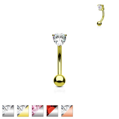 Tapsi's Industrial Piercing Barbell Aus Chirurgenstahl Mit Zirkonia - 38mm Ohrschmuck