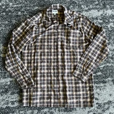 Rhythm Livin Highlands Flannel Shirt Men's Size LARGE Excellent