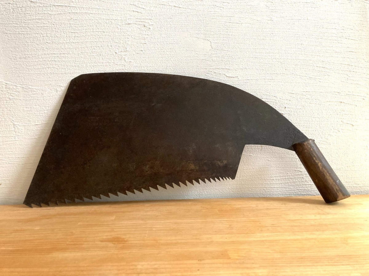 Japanese Old Tool Large Saw OGA Vintage Used Junk 12 Good